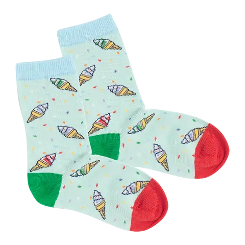Kindersocken Ice Cream Party