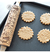mattarello con incisioni Baking