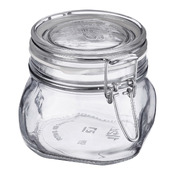 pot de stockage en verre Wireglass