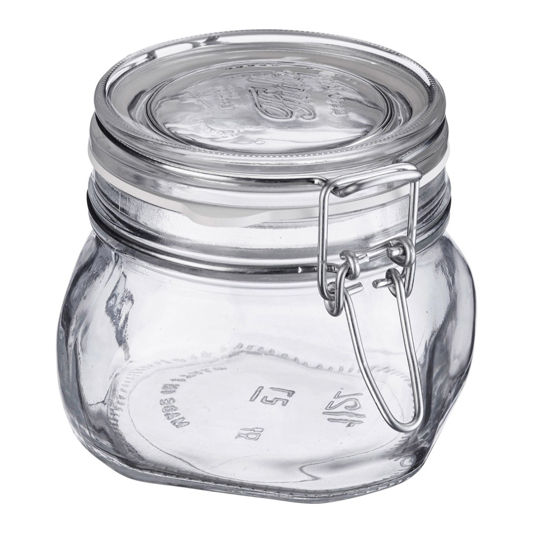 pot de stockage en verre Wireglass