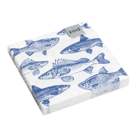 Papierserviette Graphic Fishes