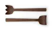 couverts à salade Walnut