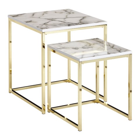 Set di tavolini 2 pezzi Marmor
