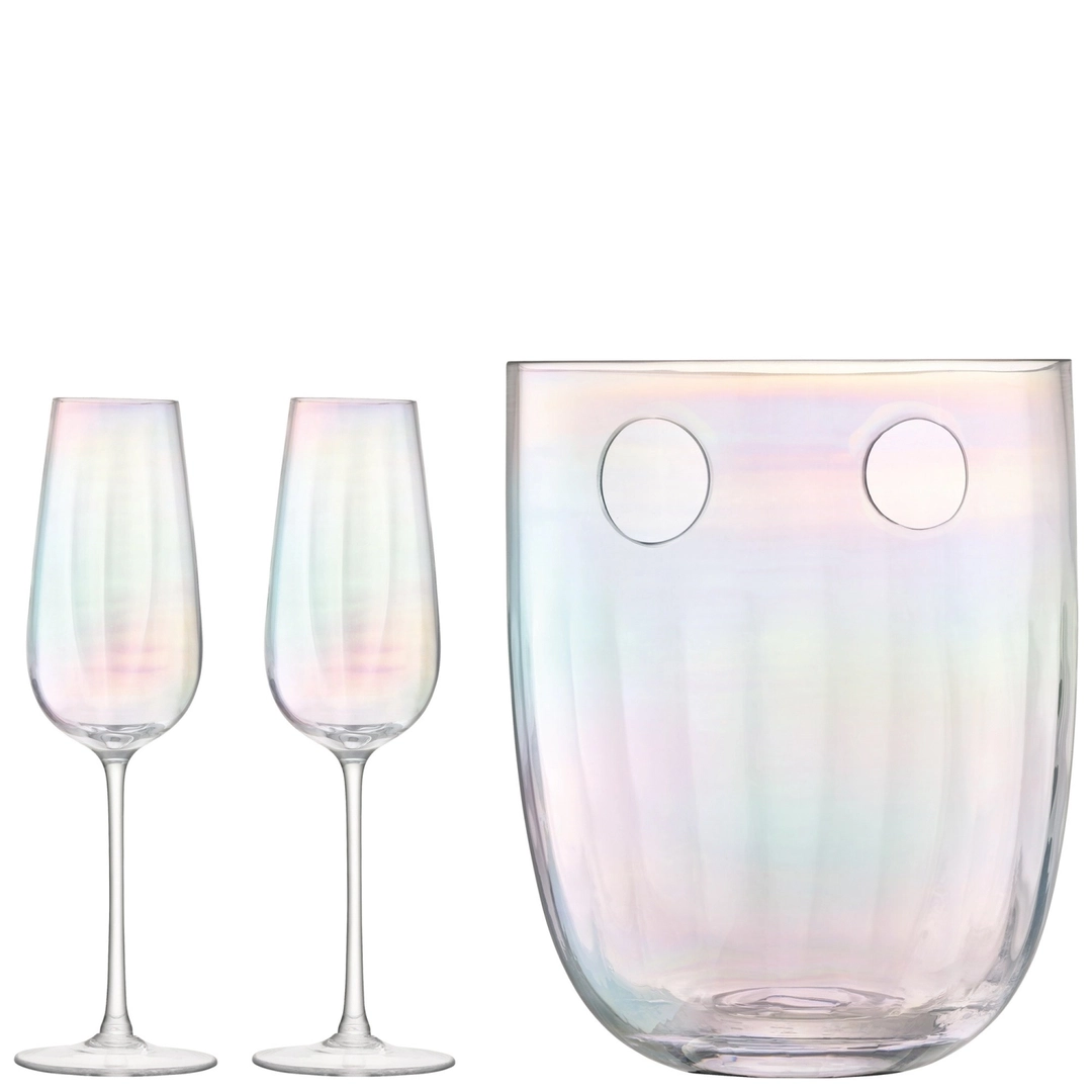 Champagner Zubehör-Set Pearl