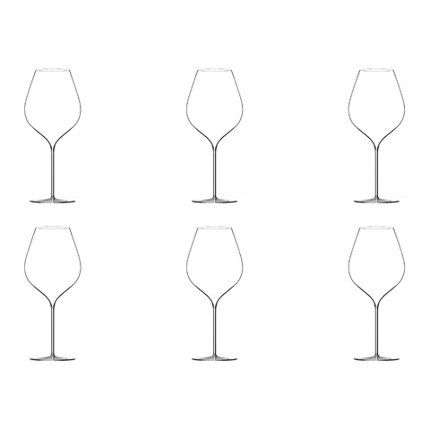 set di bicchieri da vino rosso A. Lallement