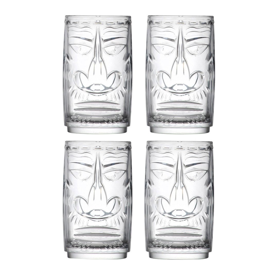set di bicchieri long drink Tiki