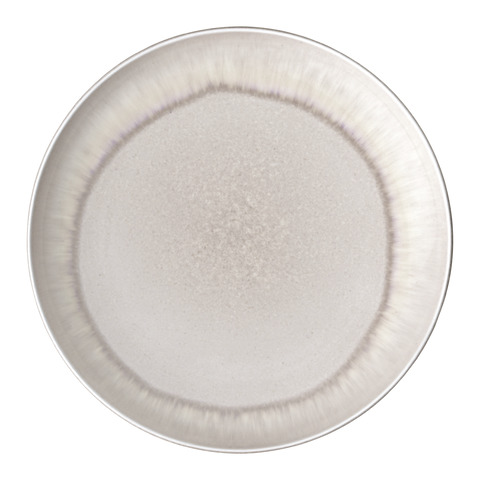 Flacher Teller Perlemor Sand