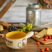 Fondue Caquelon Schlittenfahrt