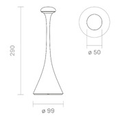Outdoor lampe de table Nudrop