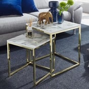 Set di tavolini 2 pezzi Marmor