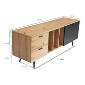 lowboard Eiche Dekor