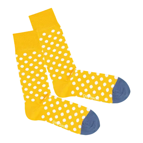 Socken Mustard Dots