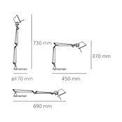 lampe de table TOLOMEO