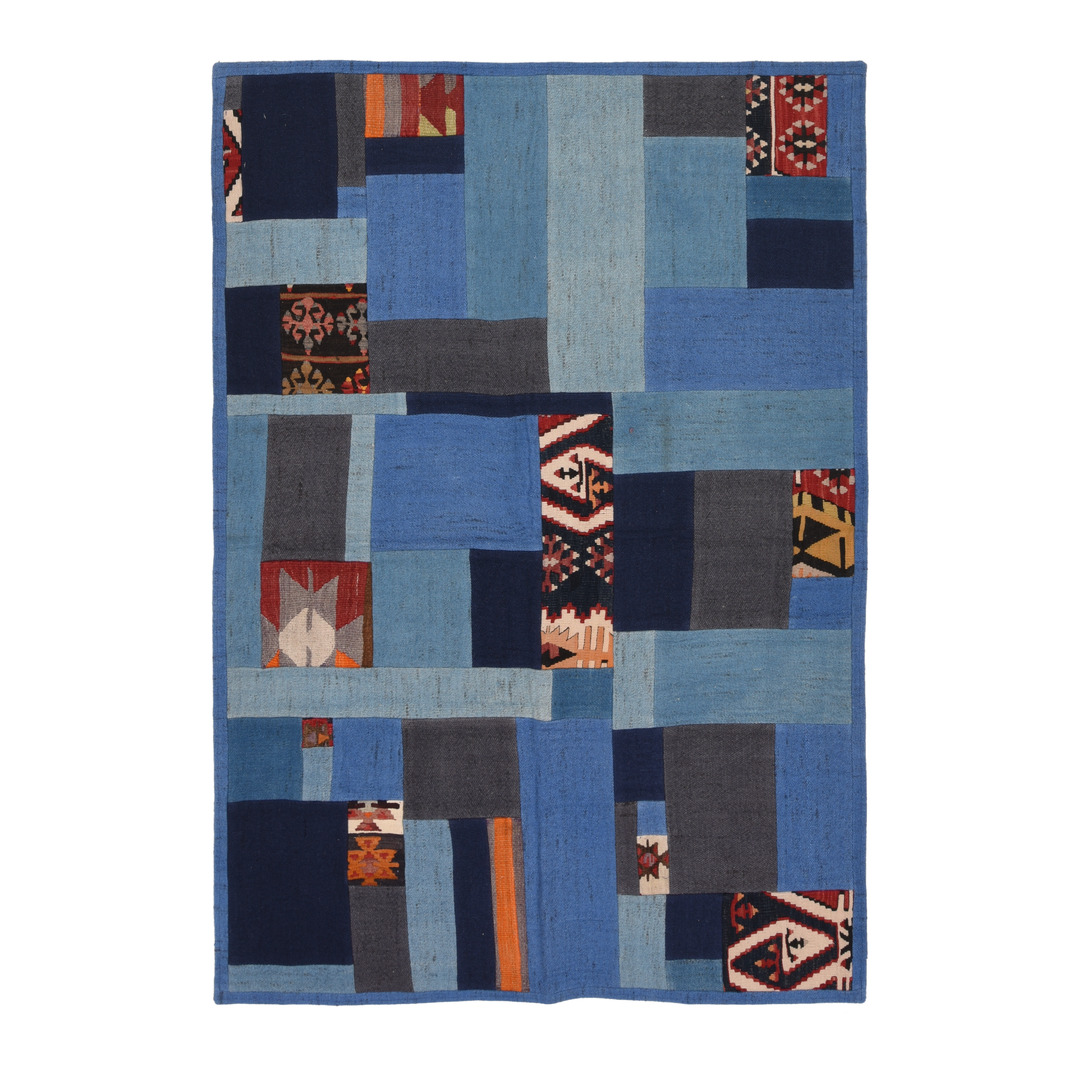 Kelimteppich Renkli Kilim Patchwork