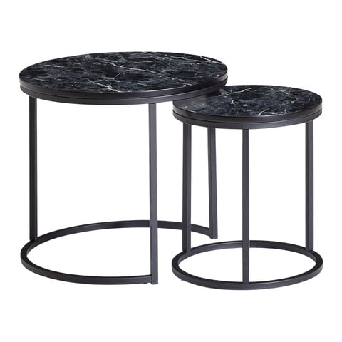 Set di tavolini 2 pezzi Marmor