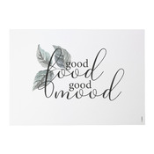 Papiertischset Letters