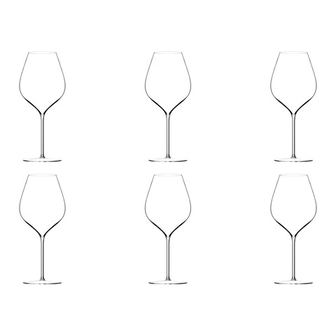 set di bicchieri da vino rosso A. Lallement