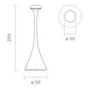 Outdoor lampada da tavolo Nudrop