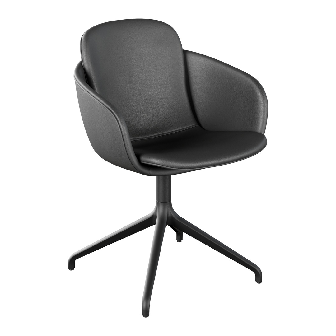 chaise à accoudoirs Chair no. One S2 Black Swivel