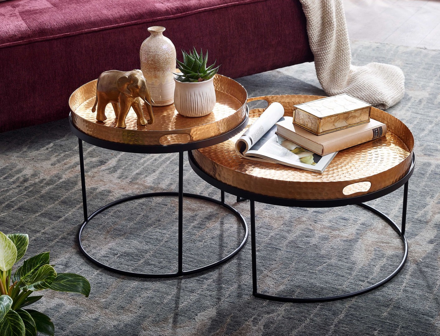 Table gigogne 2 pieces Alu