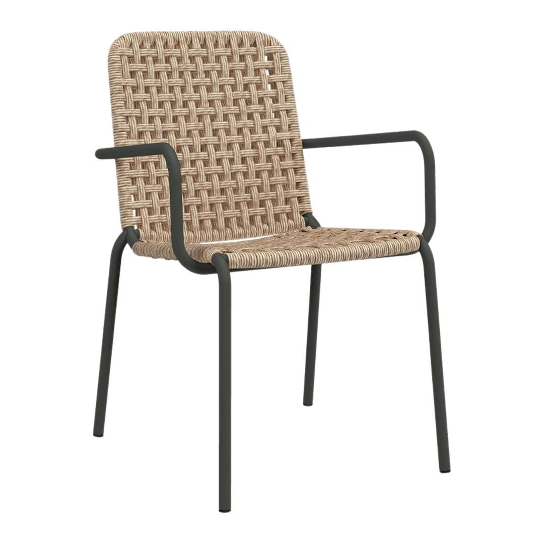 chaise à accoudoirs STRAW