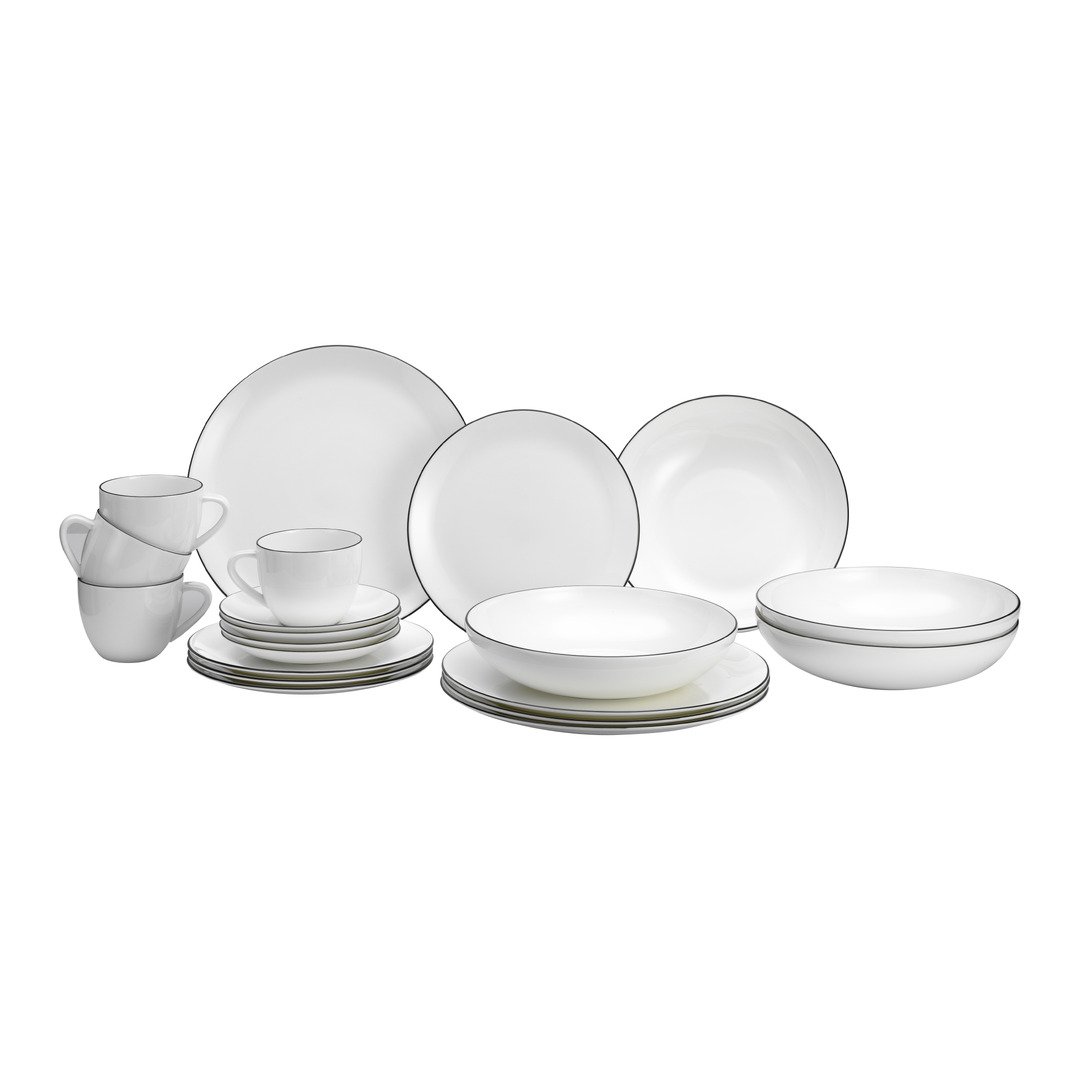 set di stoviglie LIGNE NOIRE