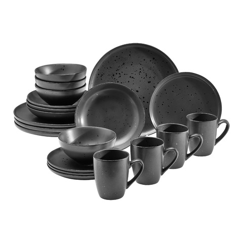 Geschirrset Black Pearl