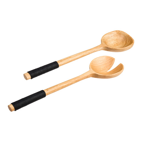 posate da insalata Wood