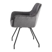sedia con braccioli Lucas-Cord