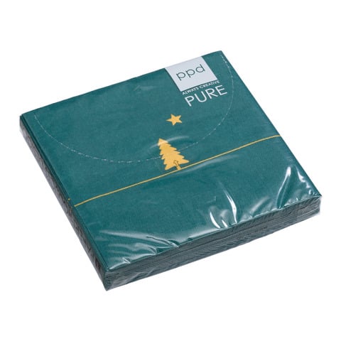 Papierserviette Pure Gold Tree Forest