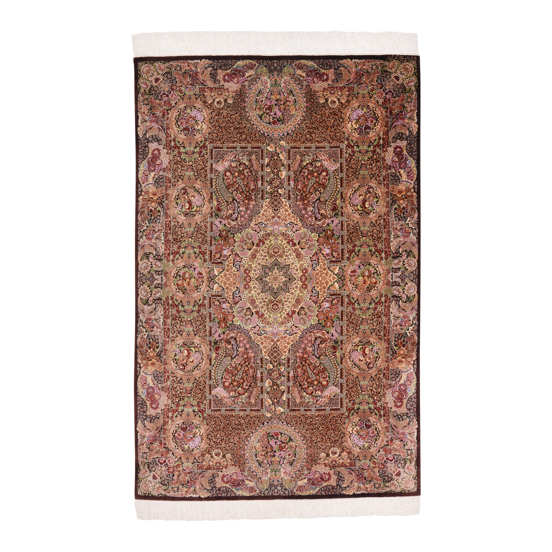 tapis persan Ghom Seide