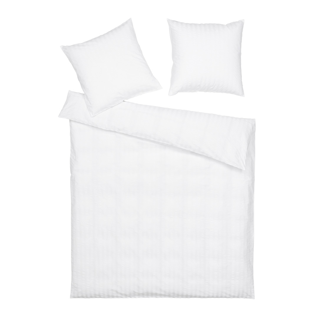 housse de duvet WHITE-SEERSUCKER