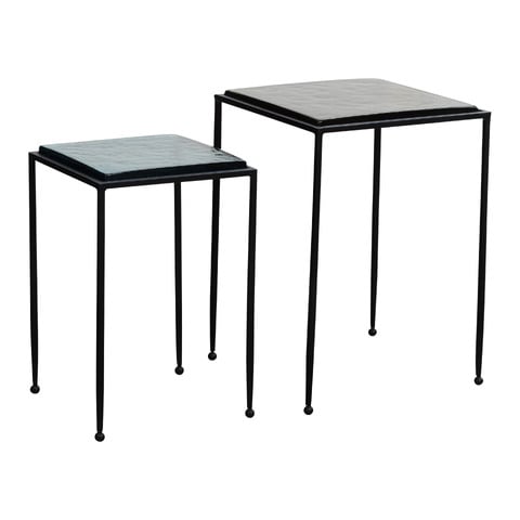 Set di tavolini 2 pezzi Glas