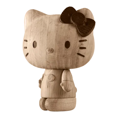 figura in legno Hello-Kitty