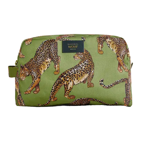 trousse per trucchi Olive Leopard