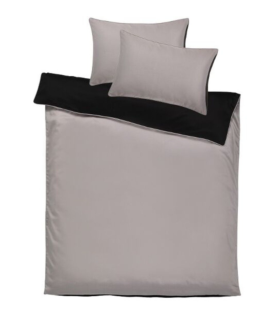 Bettwäschegarnitur Uni Satin