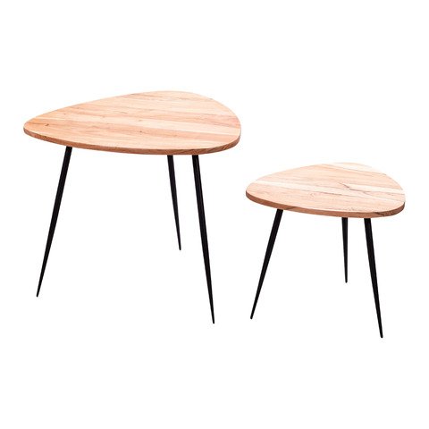 Set di tavolini 2 pezzi Akazie