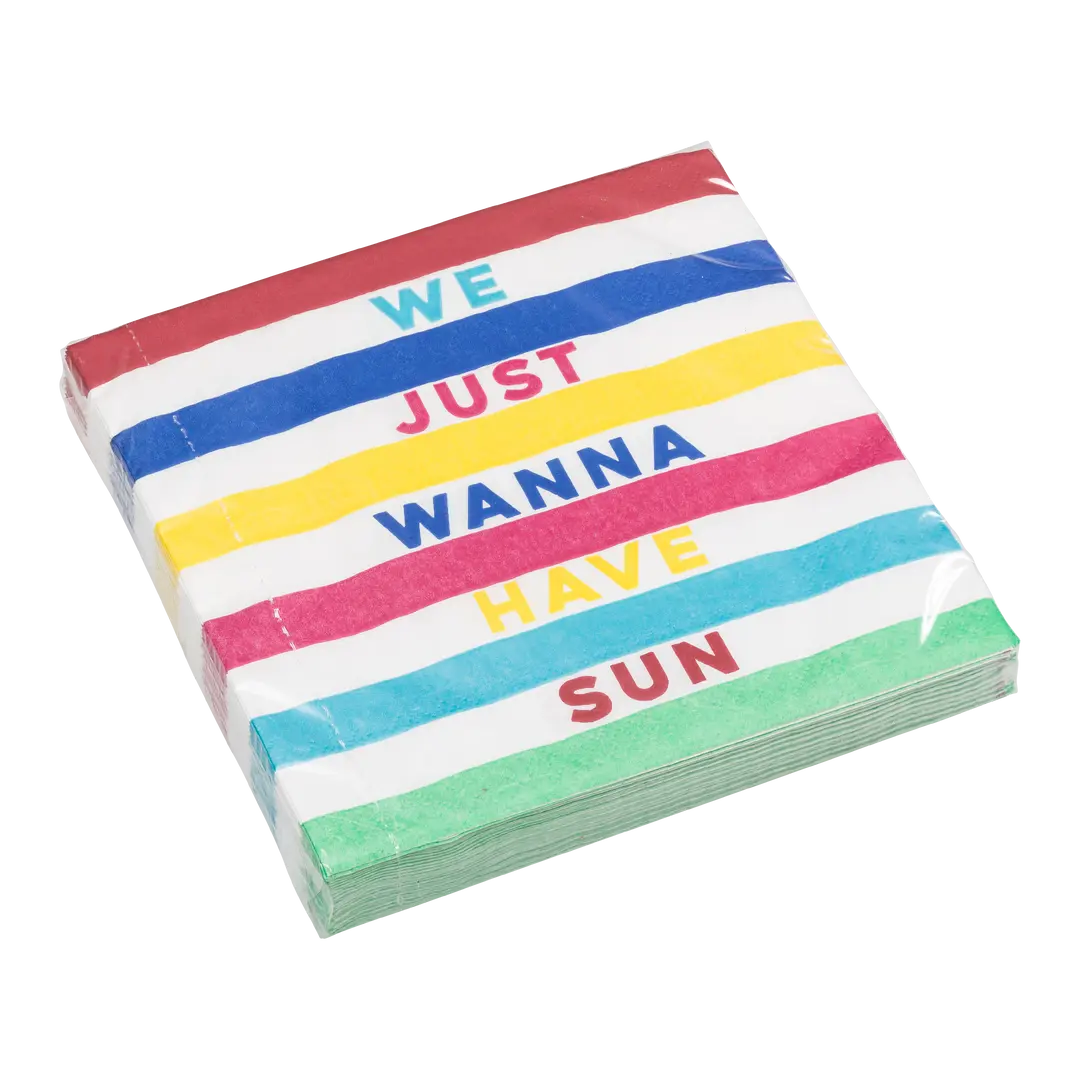 serviettes en papier Sun Fun