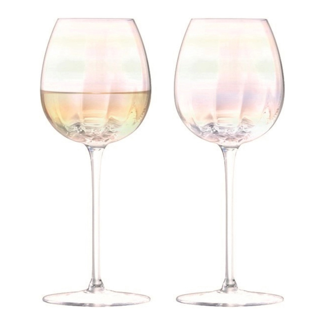 set di bicchiere da vino bianco Pearl