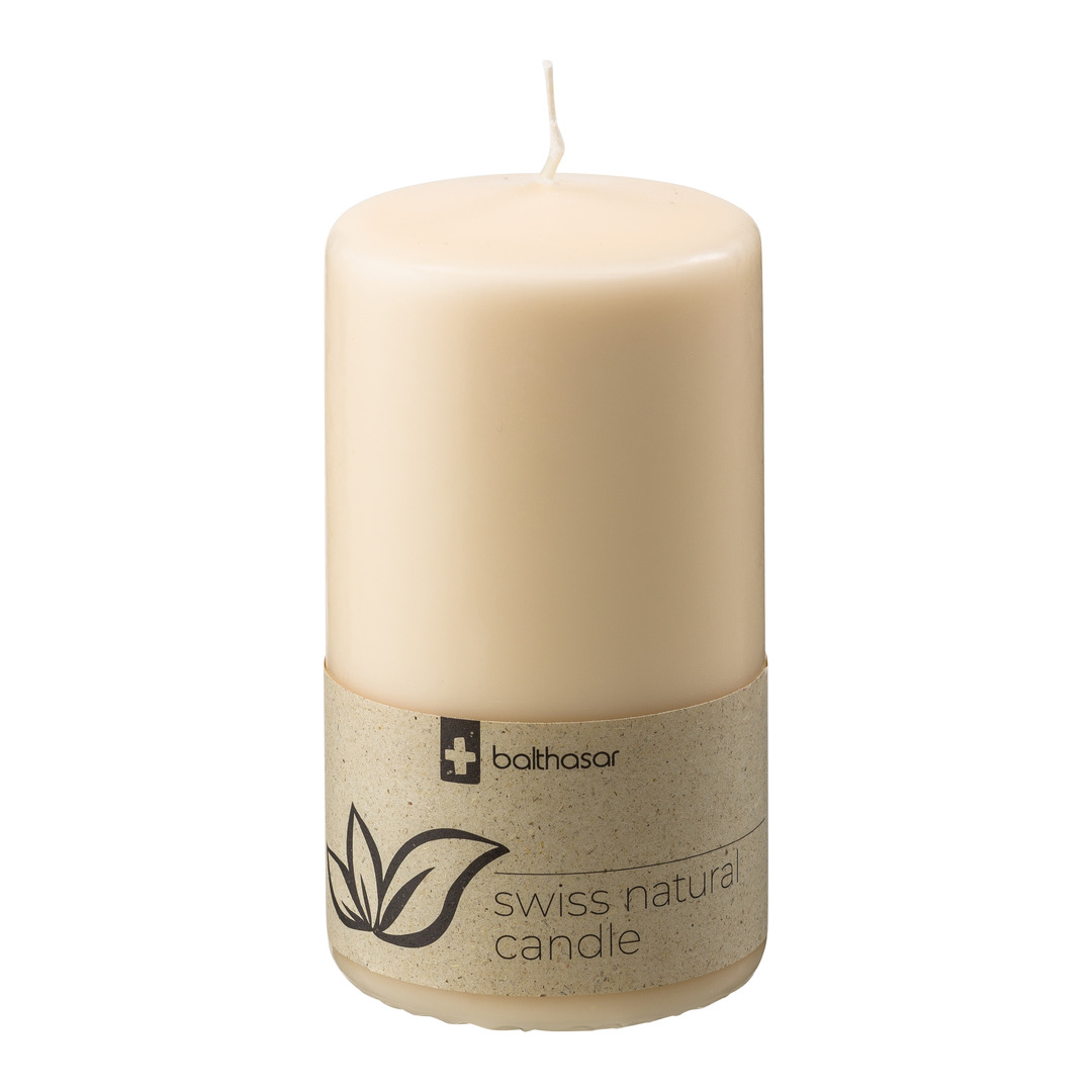 candela cilindrica Swiss Natural