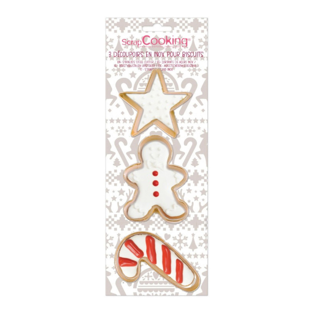 set di formine tagliapasta Cookies