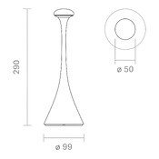 Outdoor lampe de table Nudrop