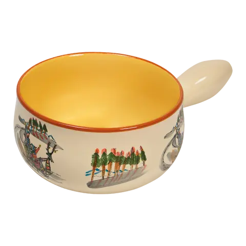 caquelon per fondue Schlittenfahrt