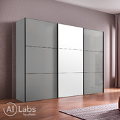 Schiebetürschrank Primo-Glas
