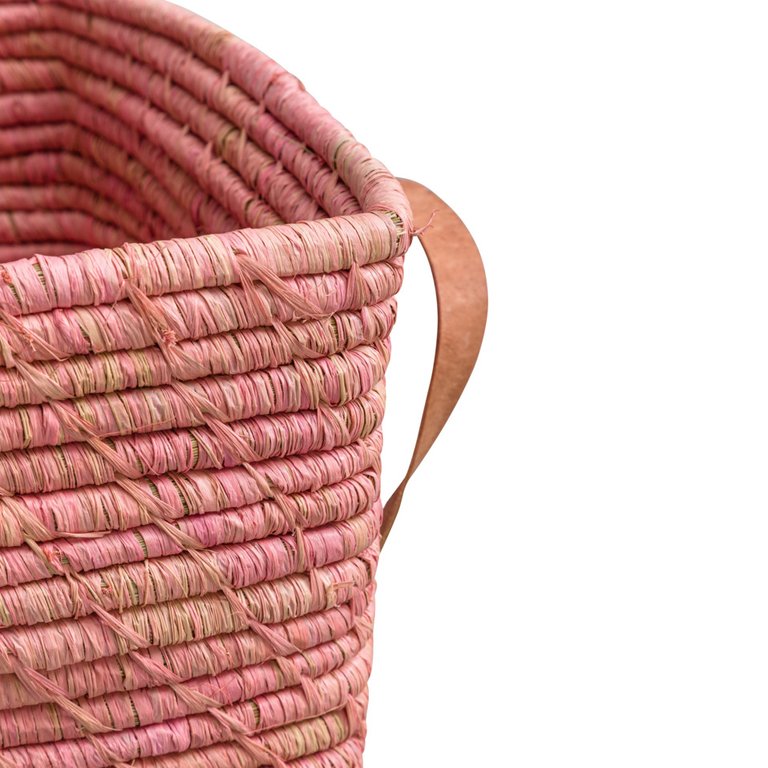 Rice Korb RAFFIA in pink kaufen