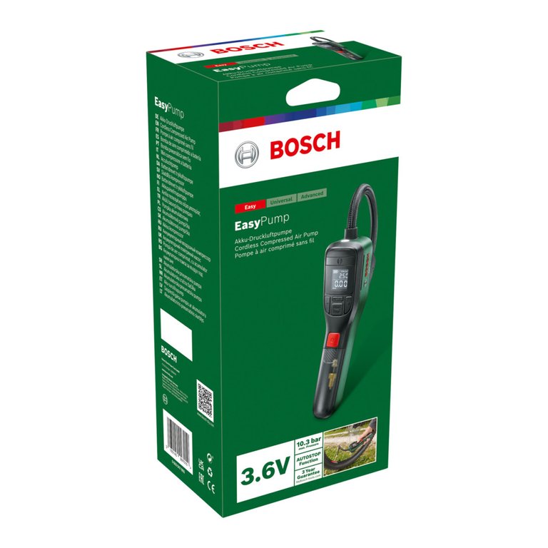 Perfekter Reifendruck für optimalen Grip: Elektrische Luftpumpe von Bosch  bei  mit 29 % Rabatt