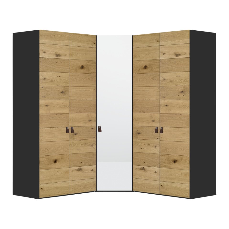 Acheter BYYU armoire d’angle ATLANTIS en noire