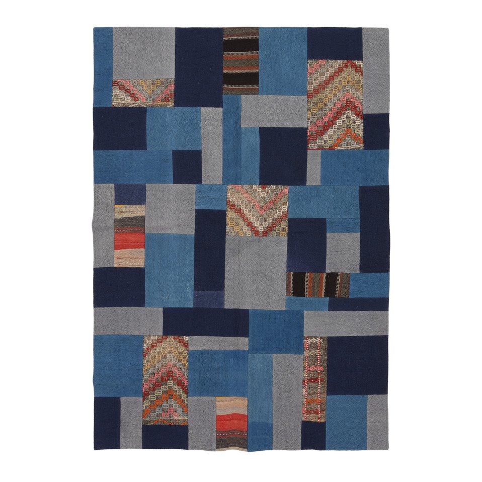 kilim/tissu plat Renkli Kilim Patchwork