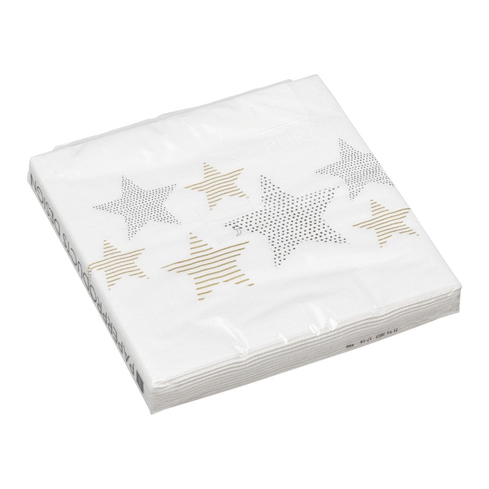 Papierserviette Pure Starlight