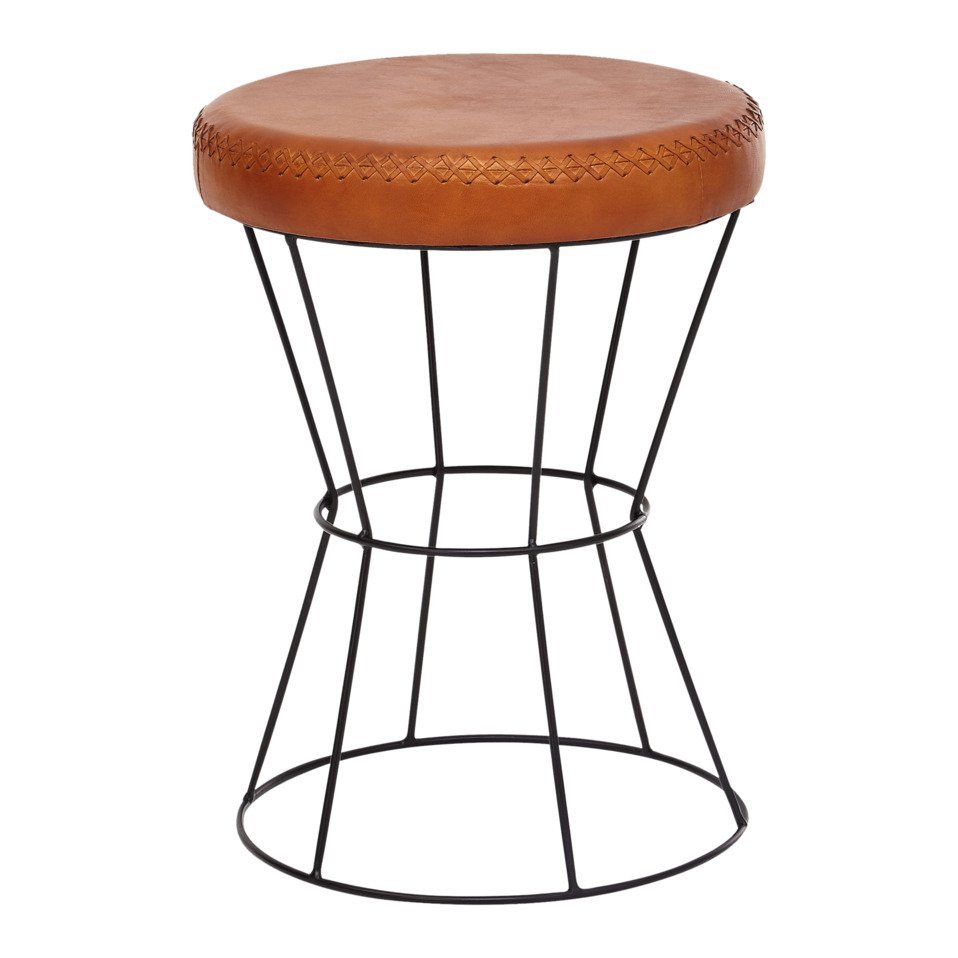 tabouret Leder